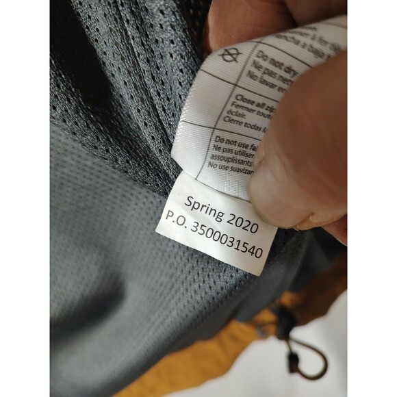 Carhartt Storm Defender Hooded Jacket 2 Tone Sz L Tall Tan Windbreaker - Picture 4 of 7